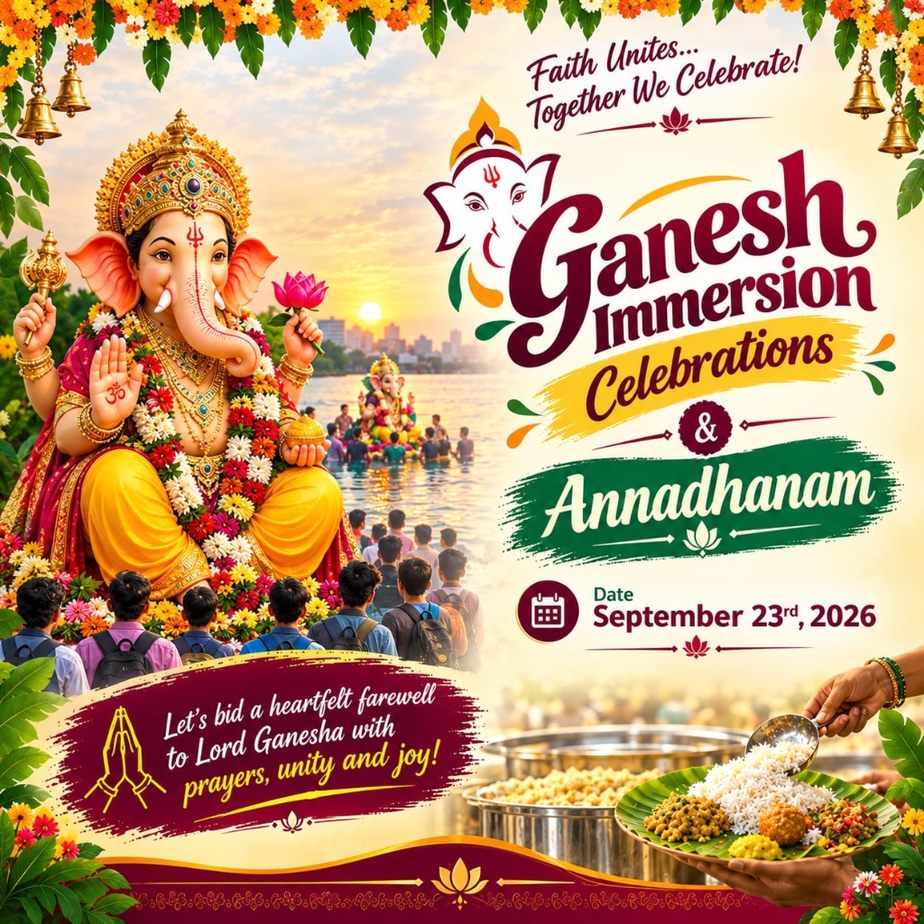 Ganesh Immersion Celebrations & Annadhanam